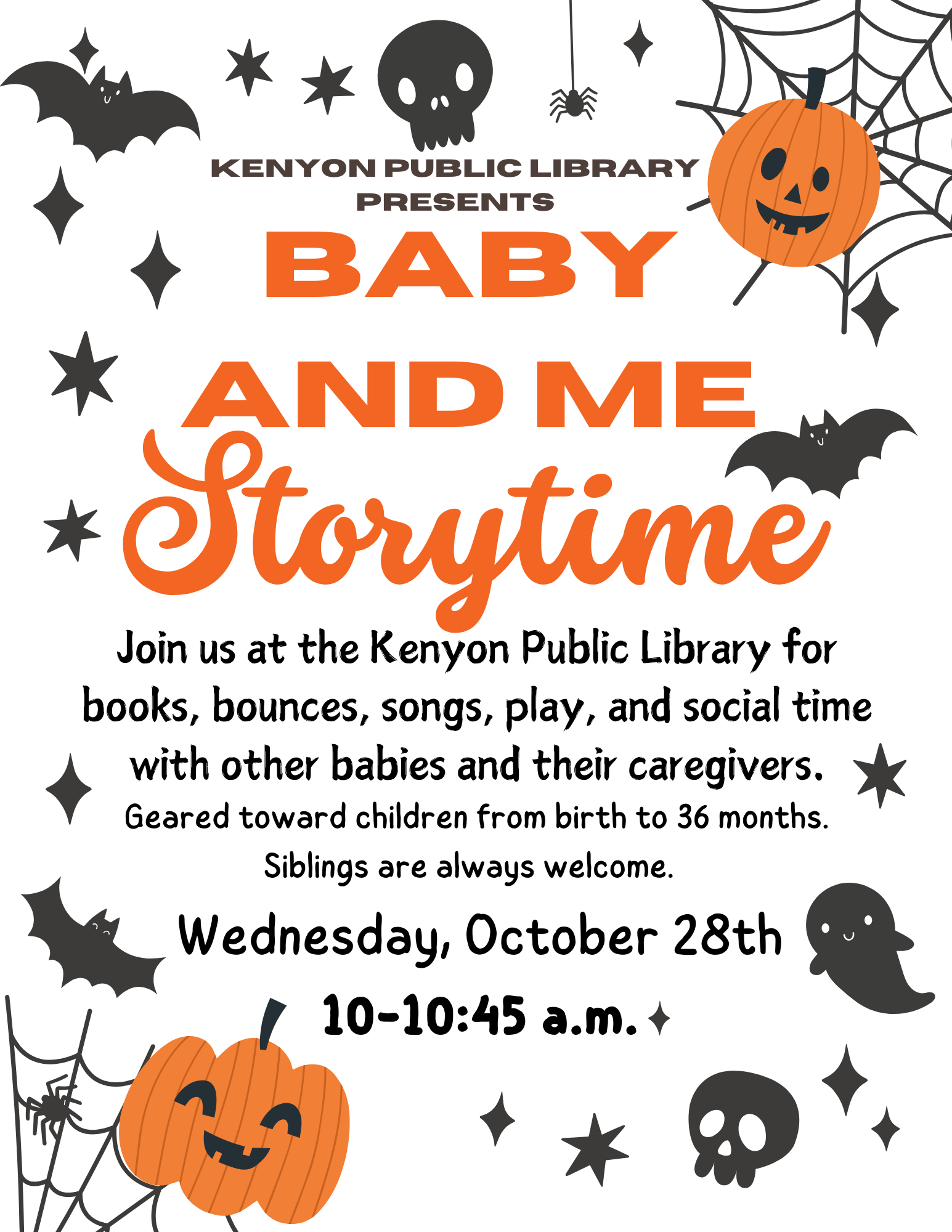 Baby & Me Story Time! 10/28/26